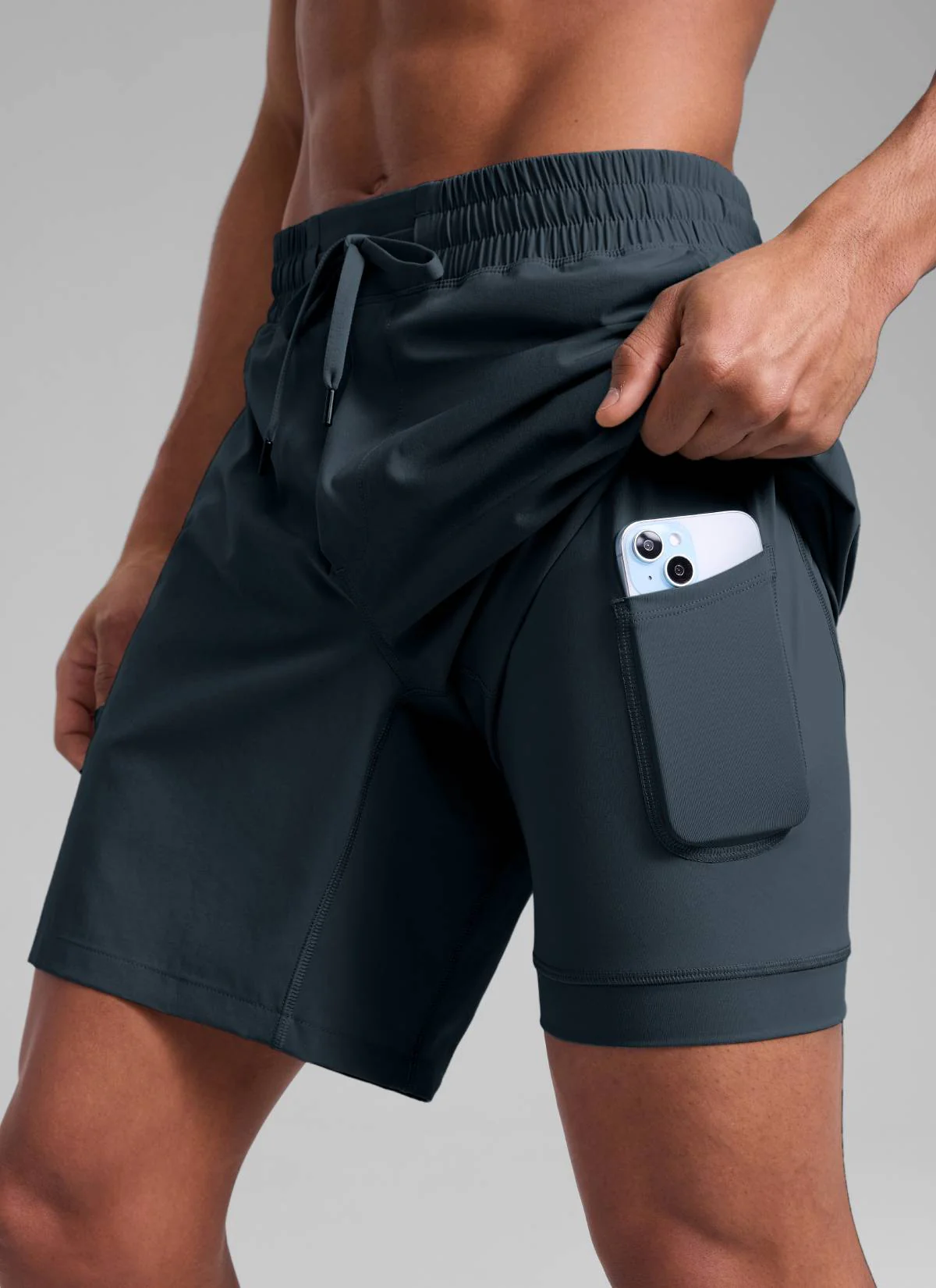Feathery-Fit Athletic Shorts 7''- Lined - Image 4