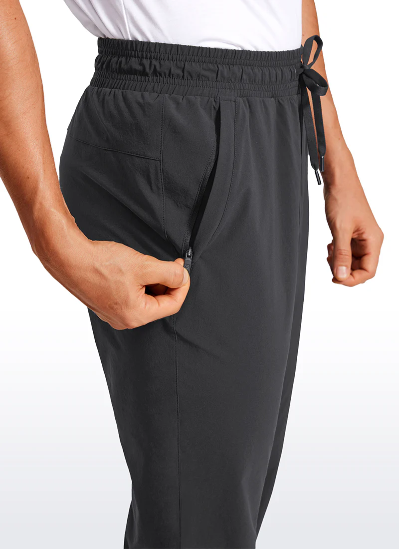 Lightweight Water Resistant Athletic Joggers with Zip Pockets 31" - Image 14