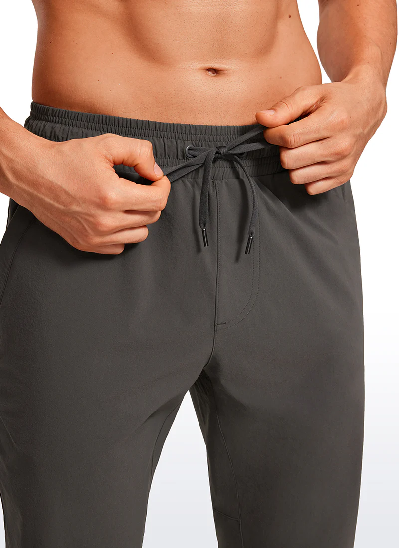 Lightweight Water Resistant Athletic Joggers with Zip Pockets 31" - Image 4