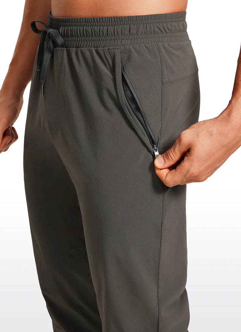 Lightweight Water Resistant Athletic Joggers with Zip Pockets 31" - Image 5
