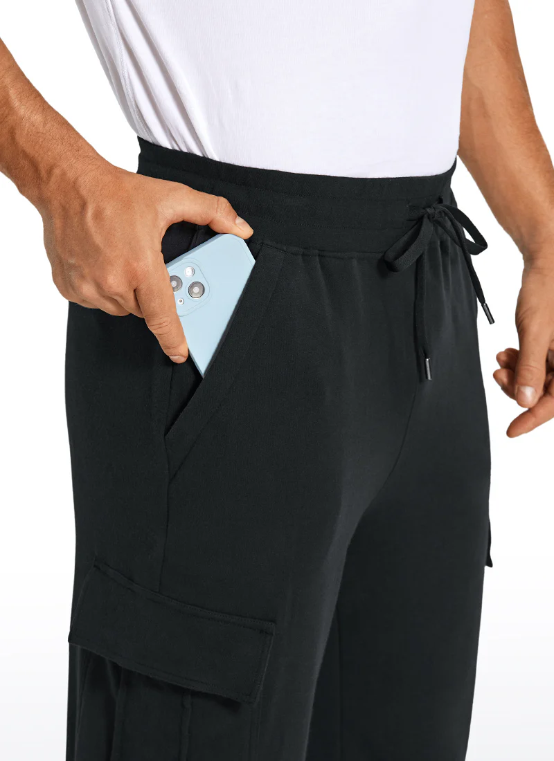Stretch Classic-Fit Sweatpants with Multi Pockets 29" - Image 3