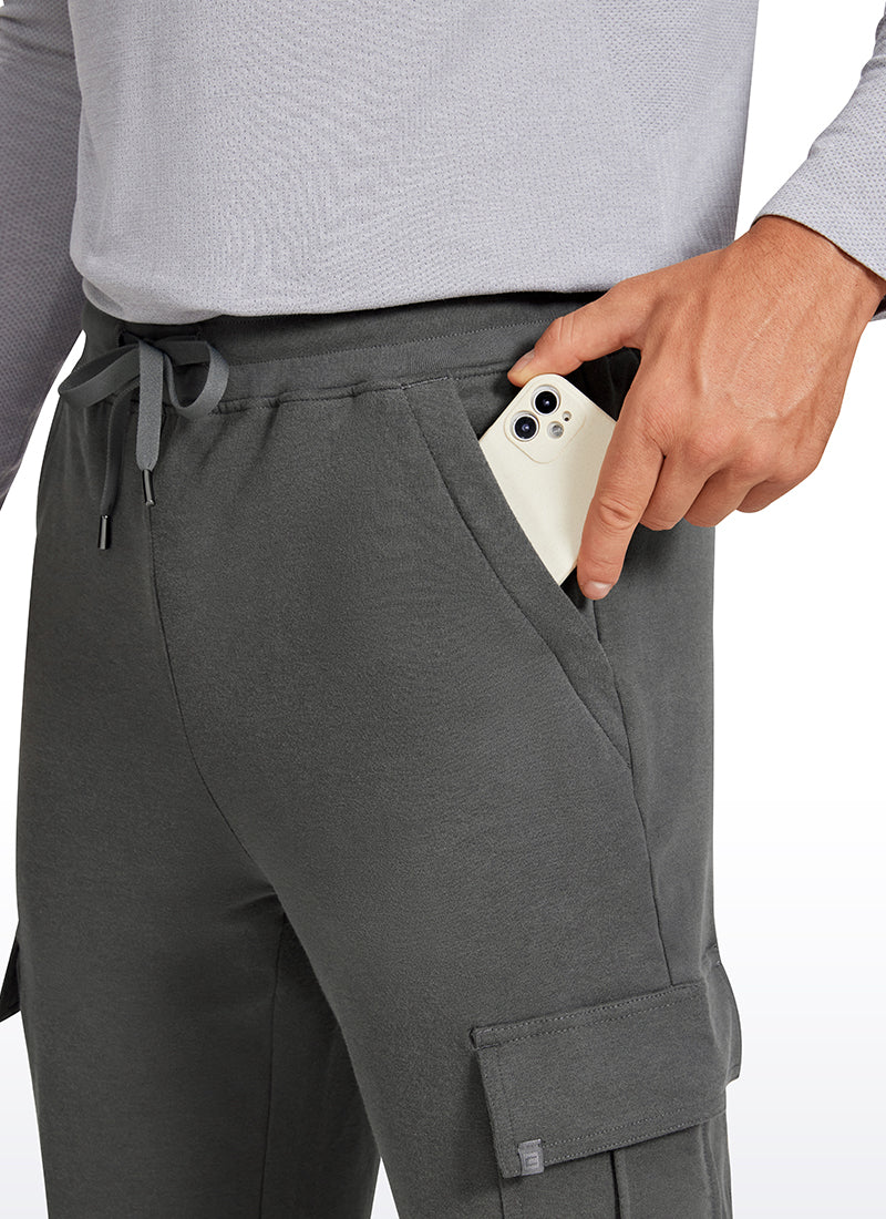 Stretch Classic-Fit Sweatpants with Multi Pockets 29" - Image 6