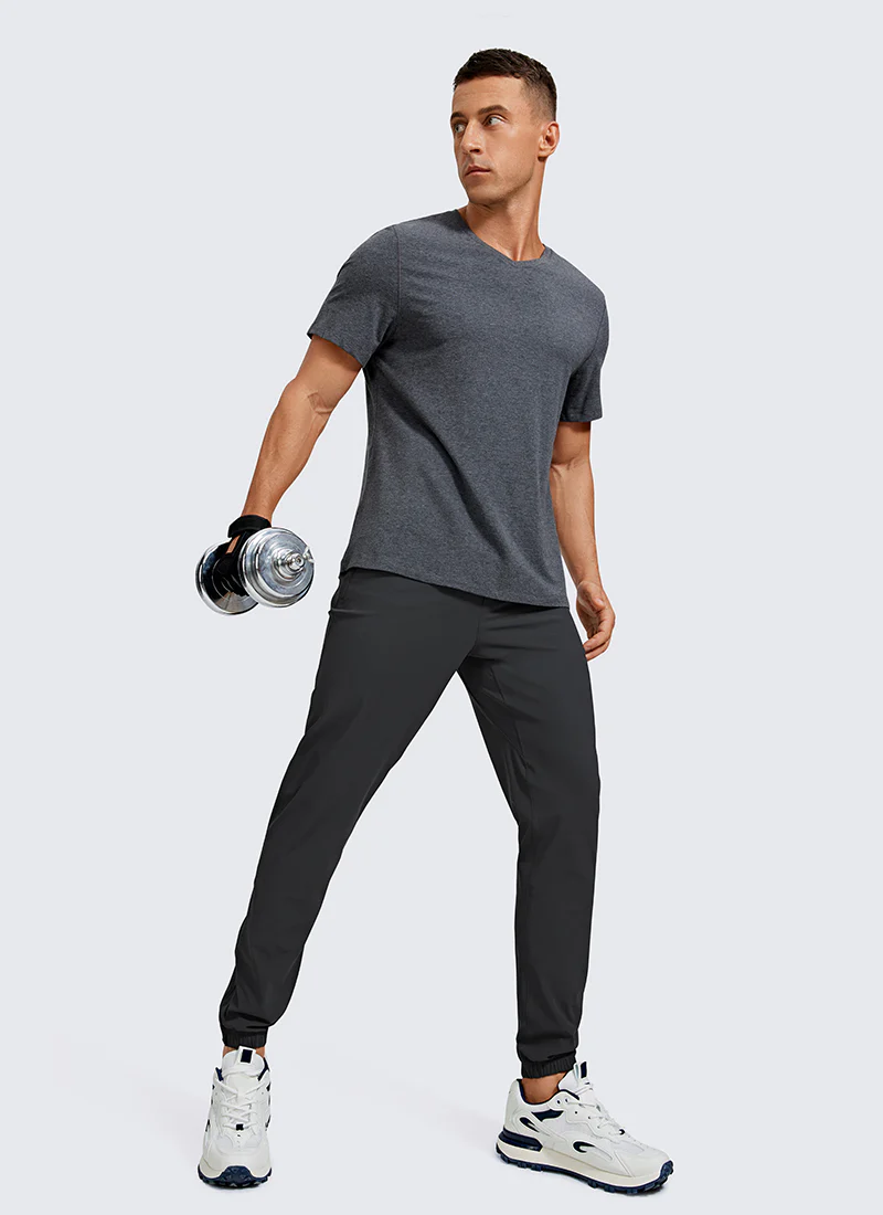 Lightweight Quick Dry Slim-Fit Joggers 29"-Zipper Pockets - Image 13