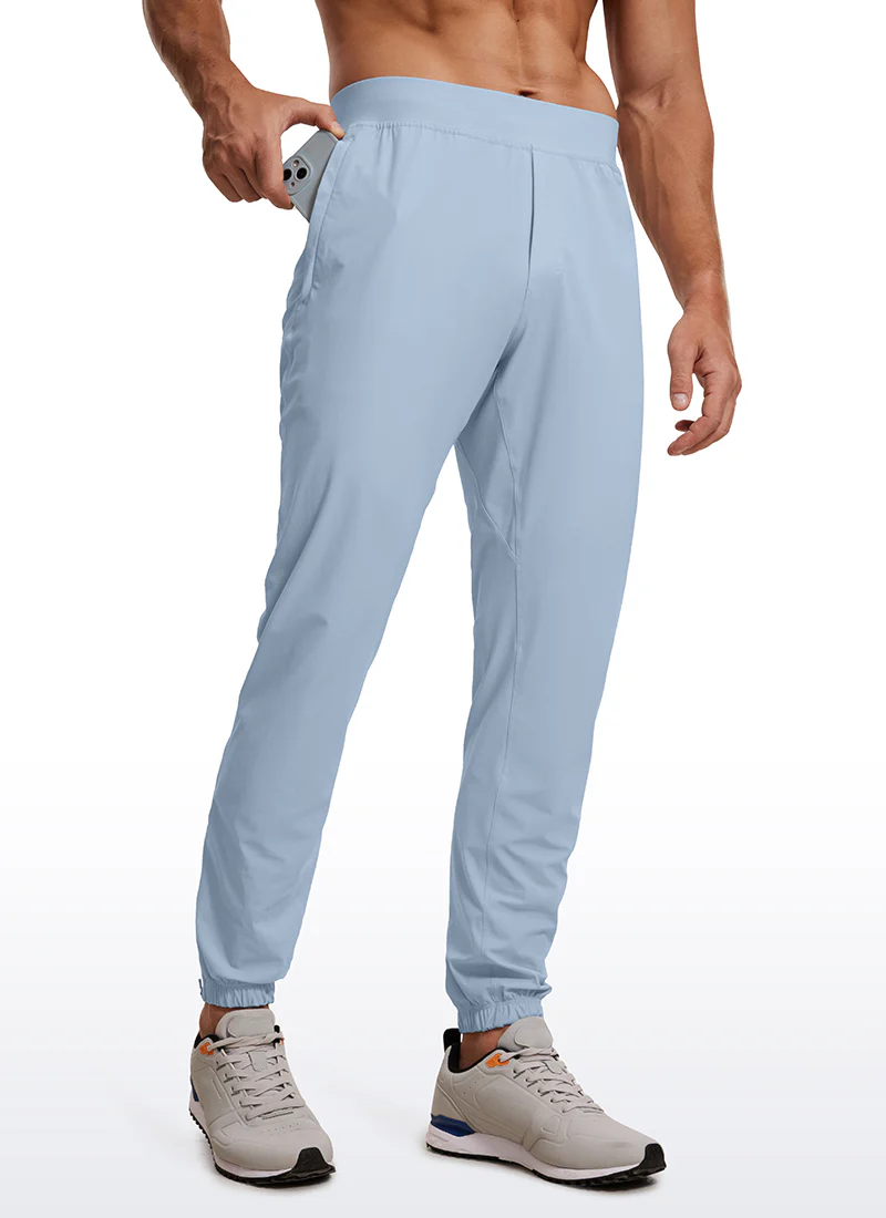 Lightweight Quick Dry Slim-Fit Joggers 29"-Zipper Pockets - Image 30