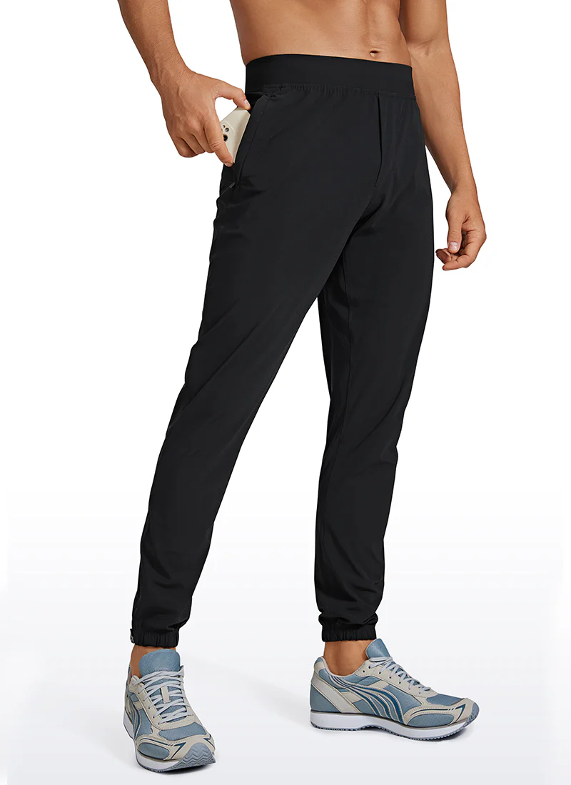 Lightweight Quick Dry Slim-Fit Joggers 29"-Zipper Pockets - Image 5