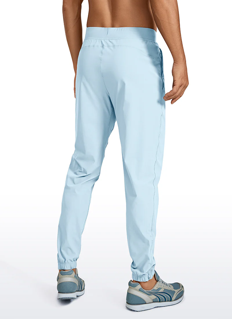 Lightweight Quick Dry Slim-Fit Joggers 29"-Zipper Pockets - Image 2