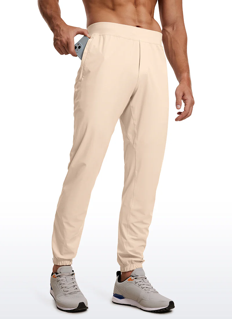 Lightweight Quick Dry Slim-Fit Joggers 29"-Zipper Pockets - Image 4