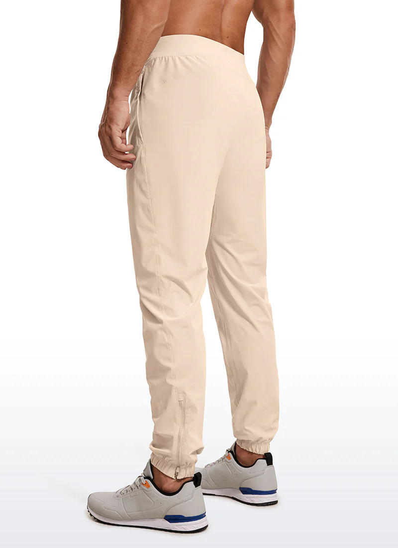 Lightweight Quick Dry Slim-Fit Joggers 29"-Zipper Pockets - Image 5