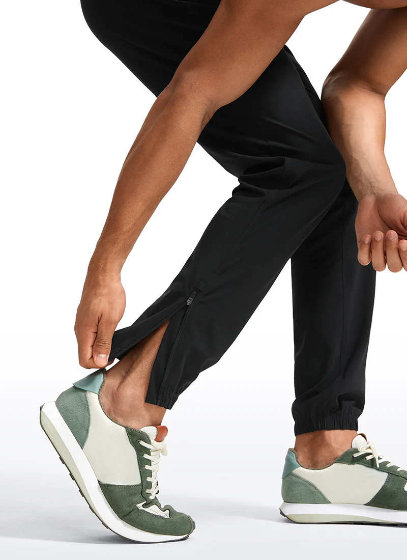Lightweight Quick Dry Slim-Fit Joggers 31"-Zipper Pockets - Image 10