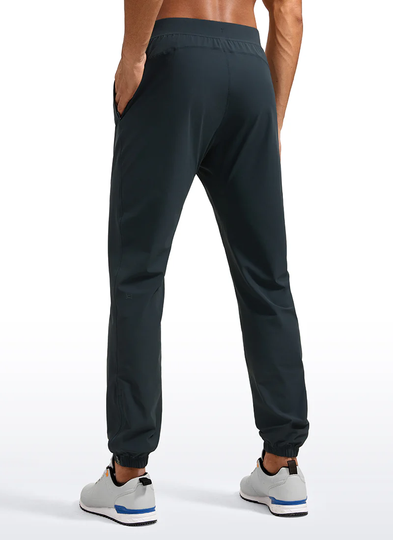 Lightweight Quick Dry Slim-Fit Joggers 31"-Zipper Pockets - Image 12