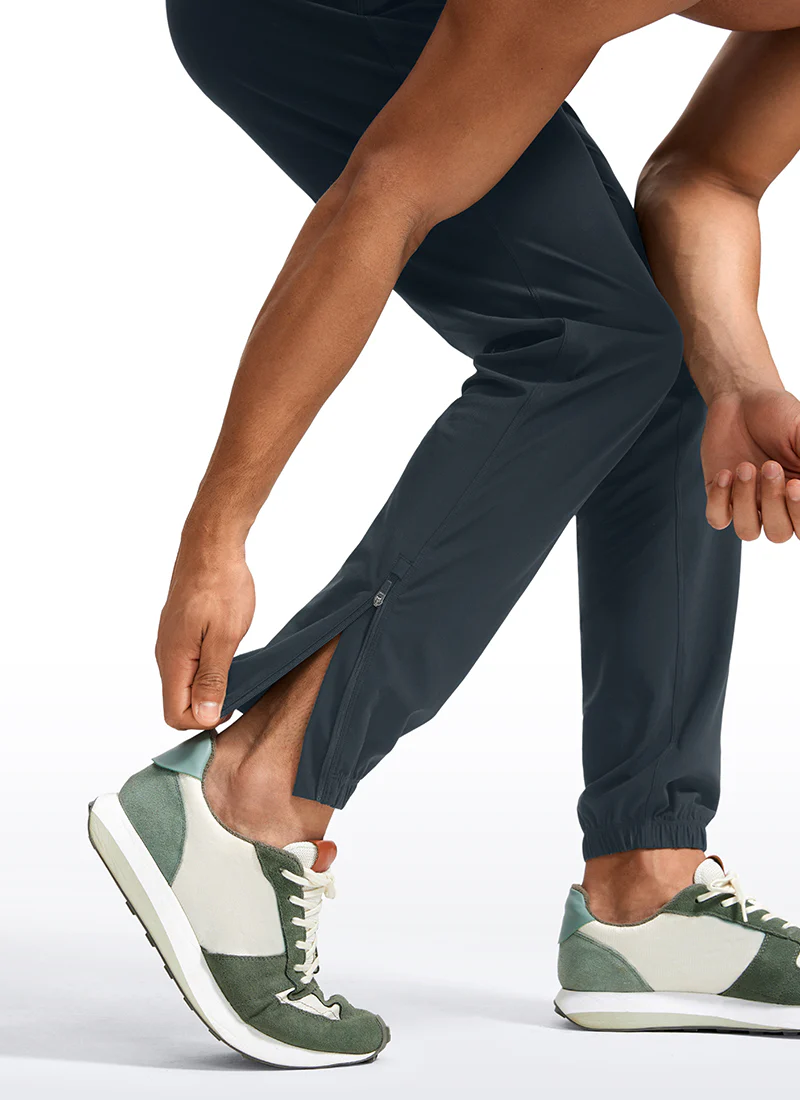 Lightweight Quick Dry Slim-Fit Joggers 31"-Zipper Pockets - Image 15