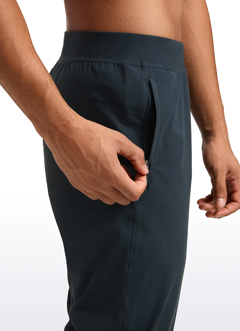 Lightweight Quick Dry Slim-Fit Joggers 31"-Zipper Pockets - Image 16