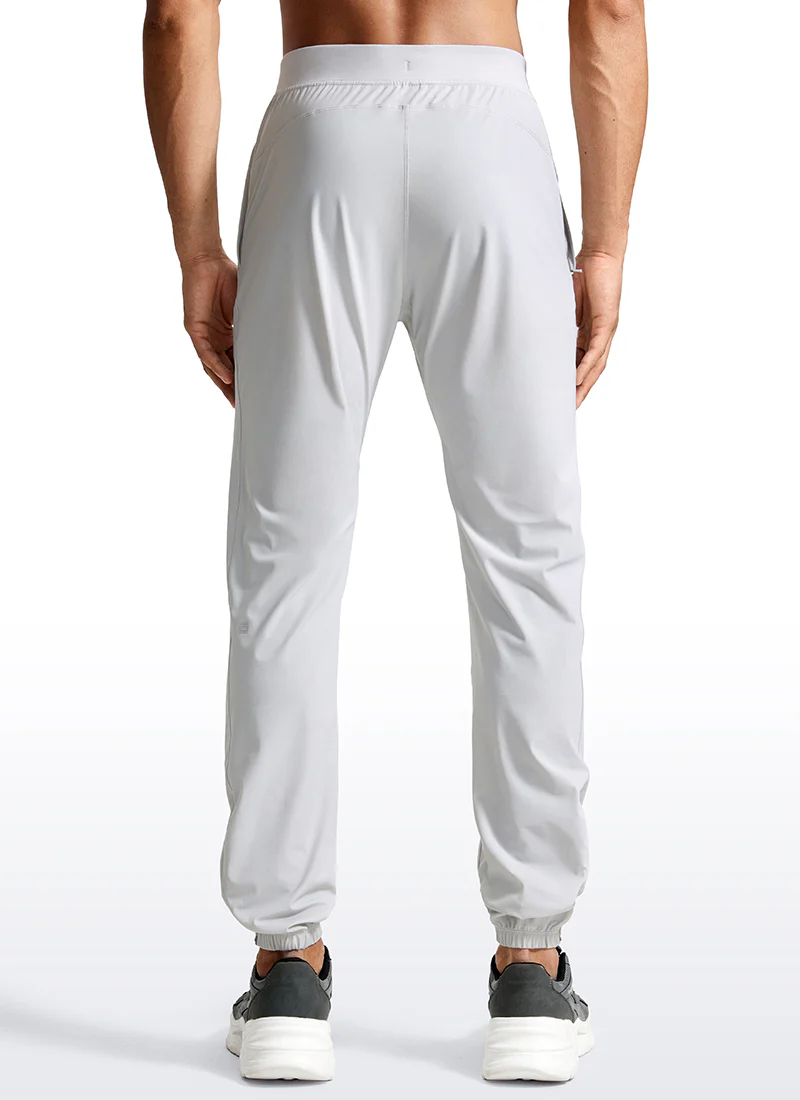 Lightweight Quick Dry Slim-Fit Joggers 31"-Zipper Pockets - Image 18