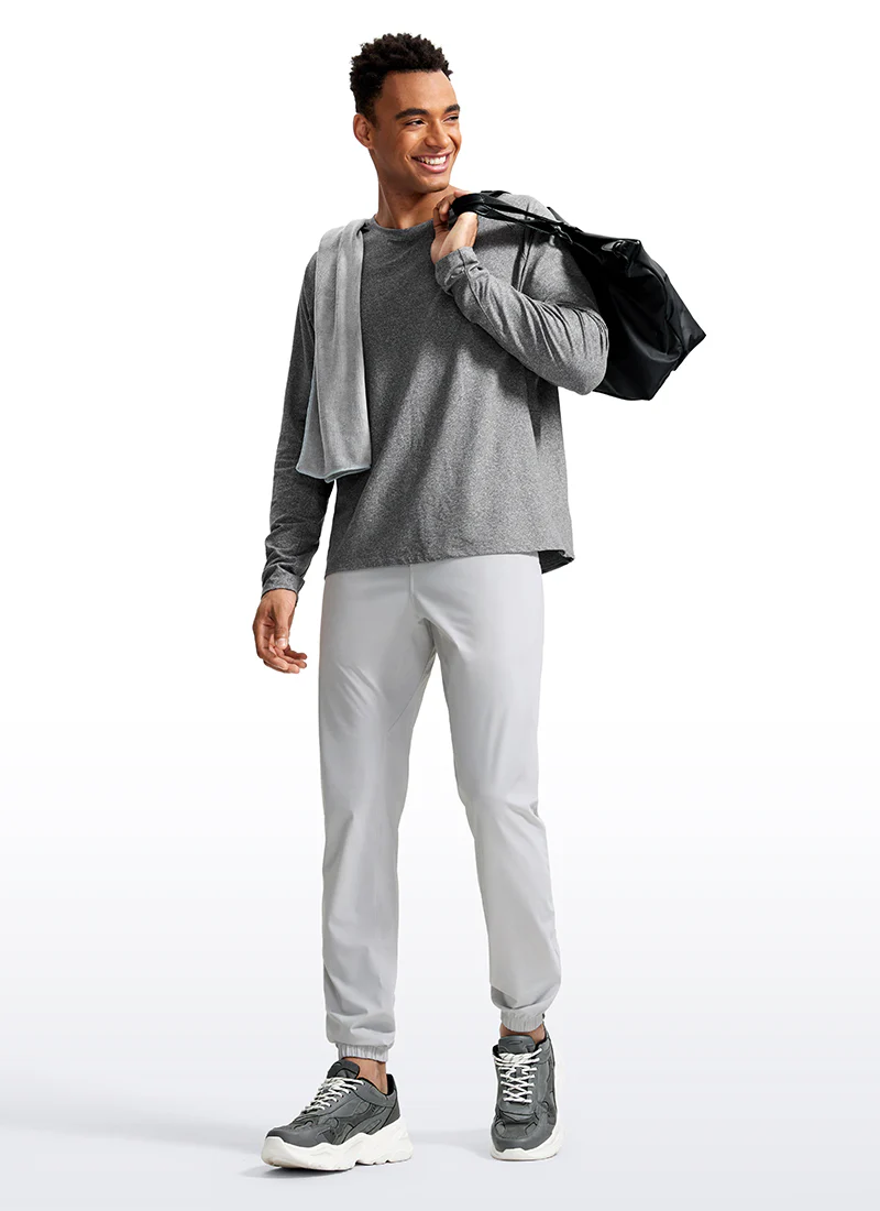 Lightweight Quick Dry Slim-Fit Joggers 31"-Zipper Pockets - Image 19