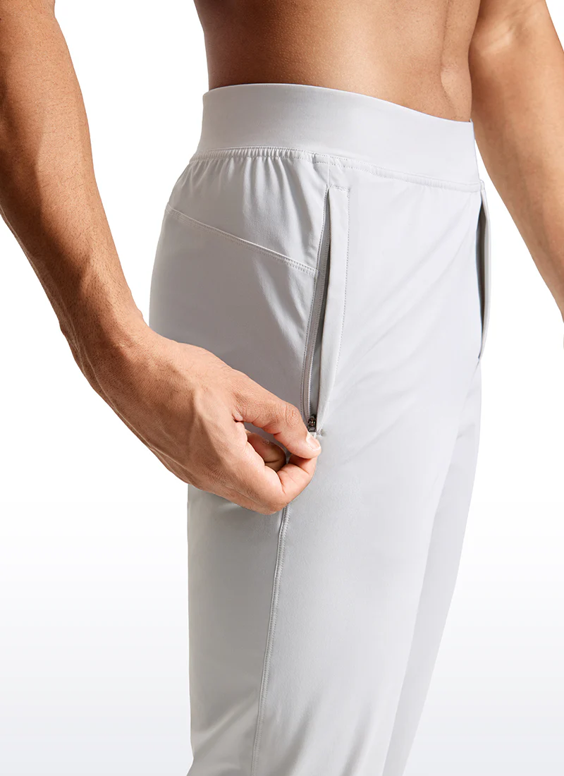 Lightweight Quick Dry Slim-Fit Joggers 31"-Zipper Pockets - Image 21