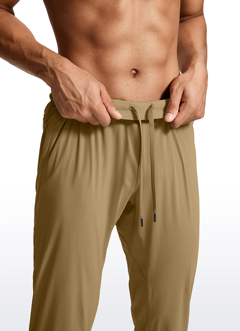 Lightweight Quick Dry Slim-Fit Joggers 31"-Zipper Pockets - Image 4