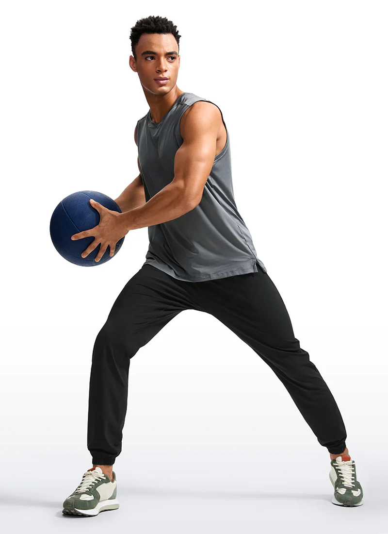 Lightweight Quick Dry Slim-Fit Joggers 31"-Zipper Pockets - Image 8