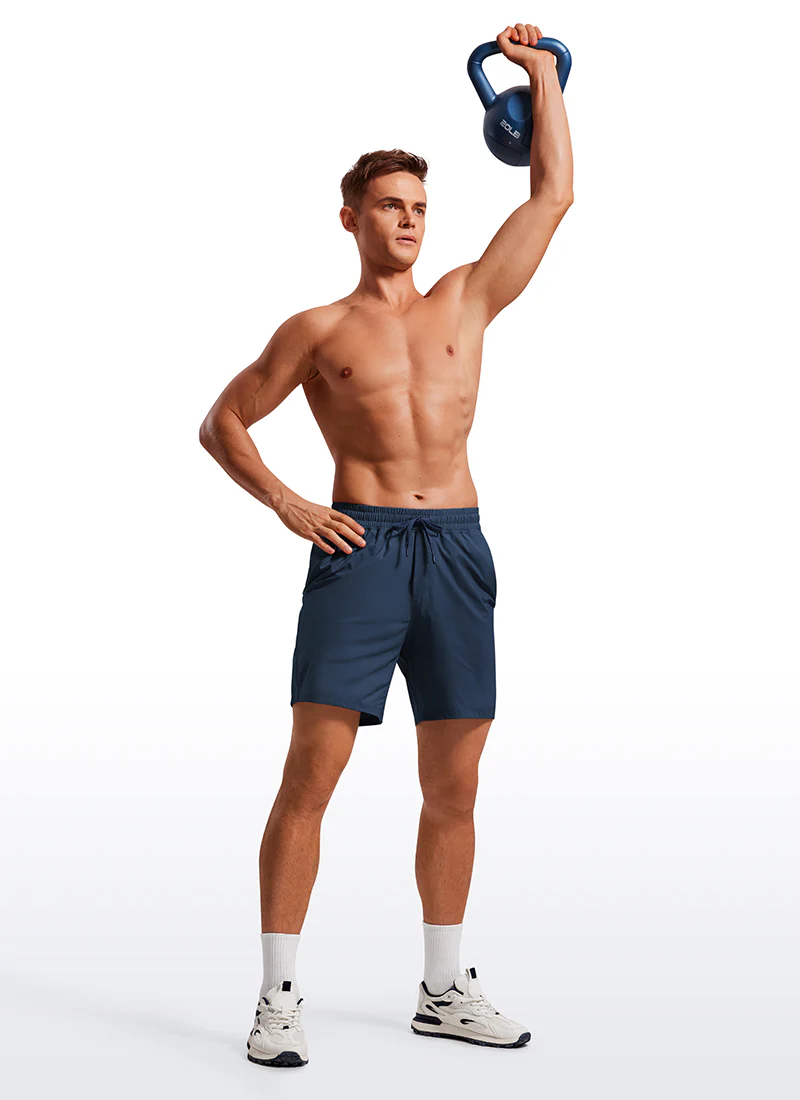 Lightweight Athletic Pocketed Shorts 7''- Linerless - Image 3