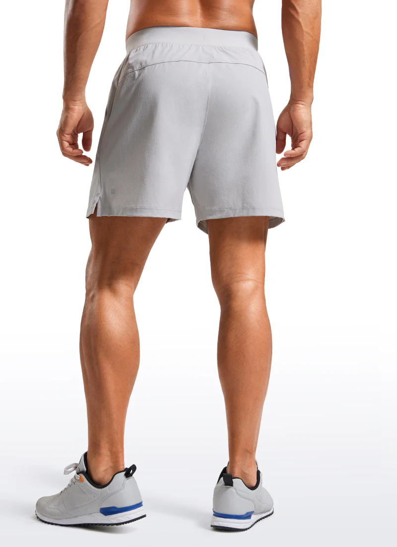Lightweight Stretchy Athletic Workout Shorts with Zipper Pocket 5'' - Image 17