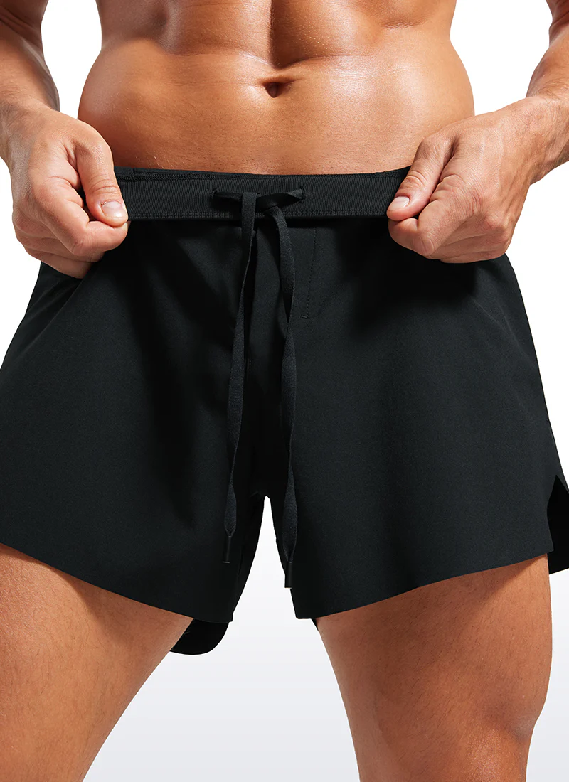 2 in 1 Side Split Dolphin Shorts 4'' with Pockets - Image 10