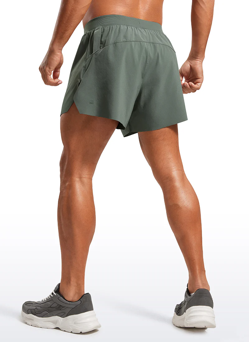 2 in 1 Side Split Dolphin Shorts 4'' with Pockets - Image 19