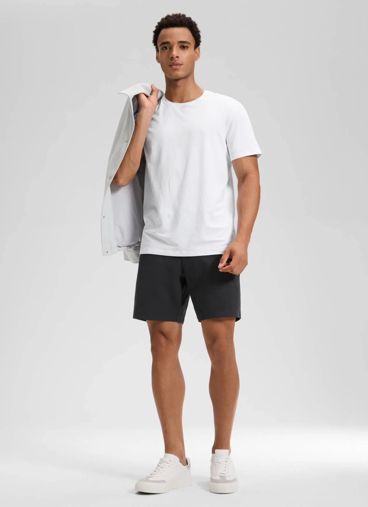 Stretch Cotton Pocket Chino Shorts 7" - Image 23