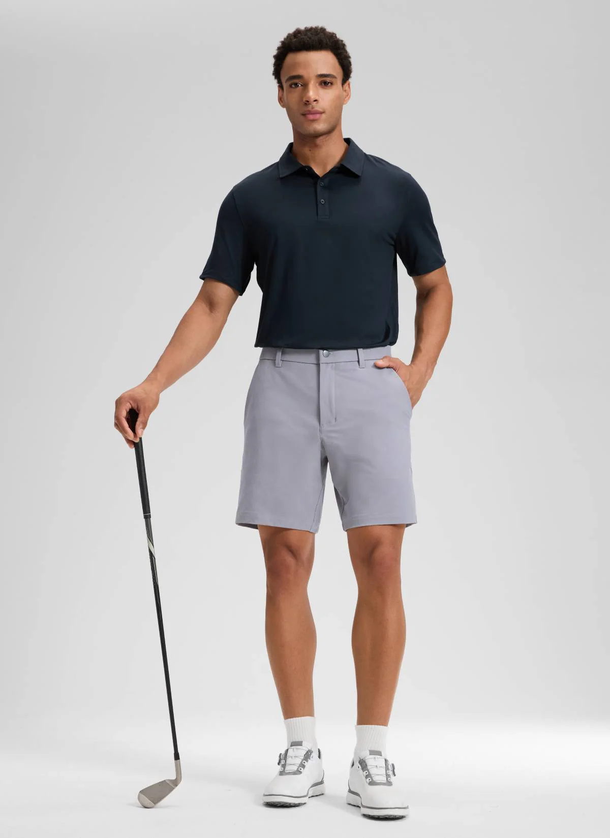 Stretch Cotton Pocket Chino Shorts 7" - Image 3