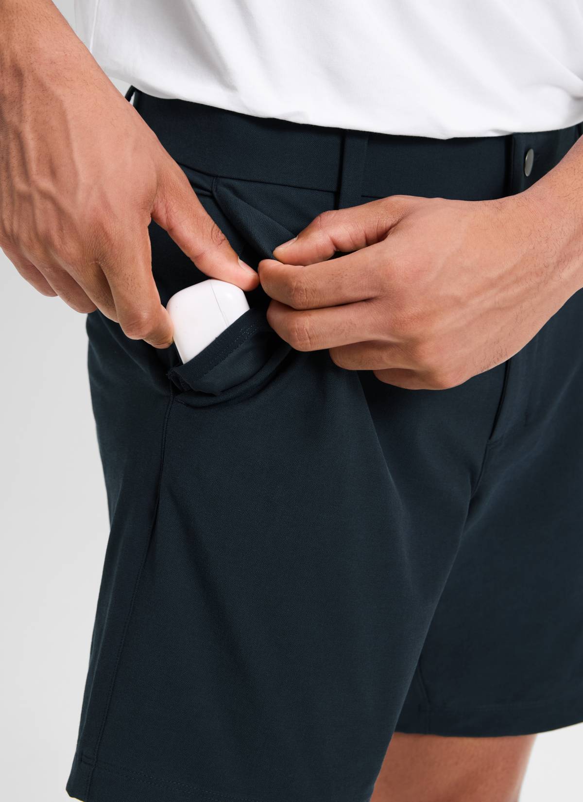 Stretch Cotton Pocket Chino Shorts 7" - Image 9