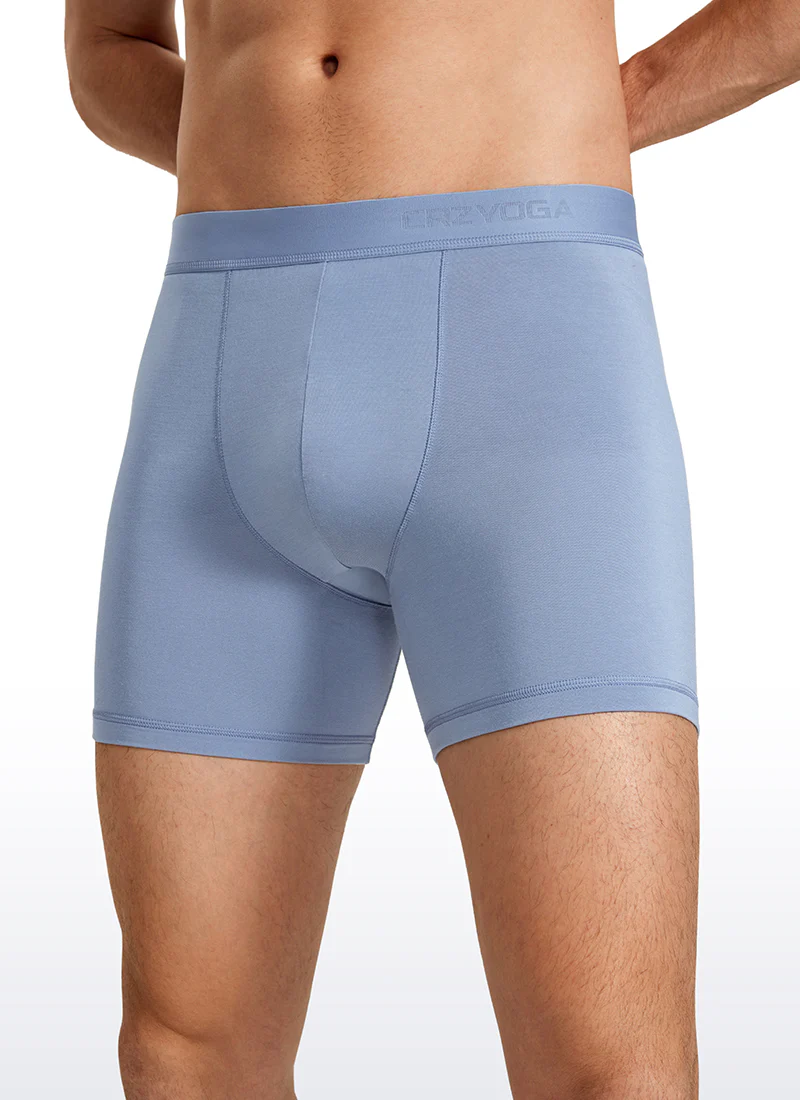 Ultra-Soft Modal Double Lined 5" Boxer Underwear (3-Pack) - Image 17
