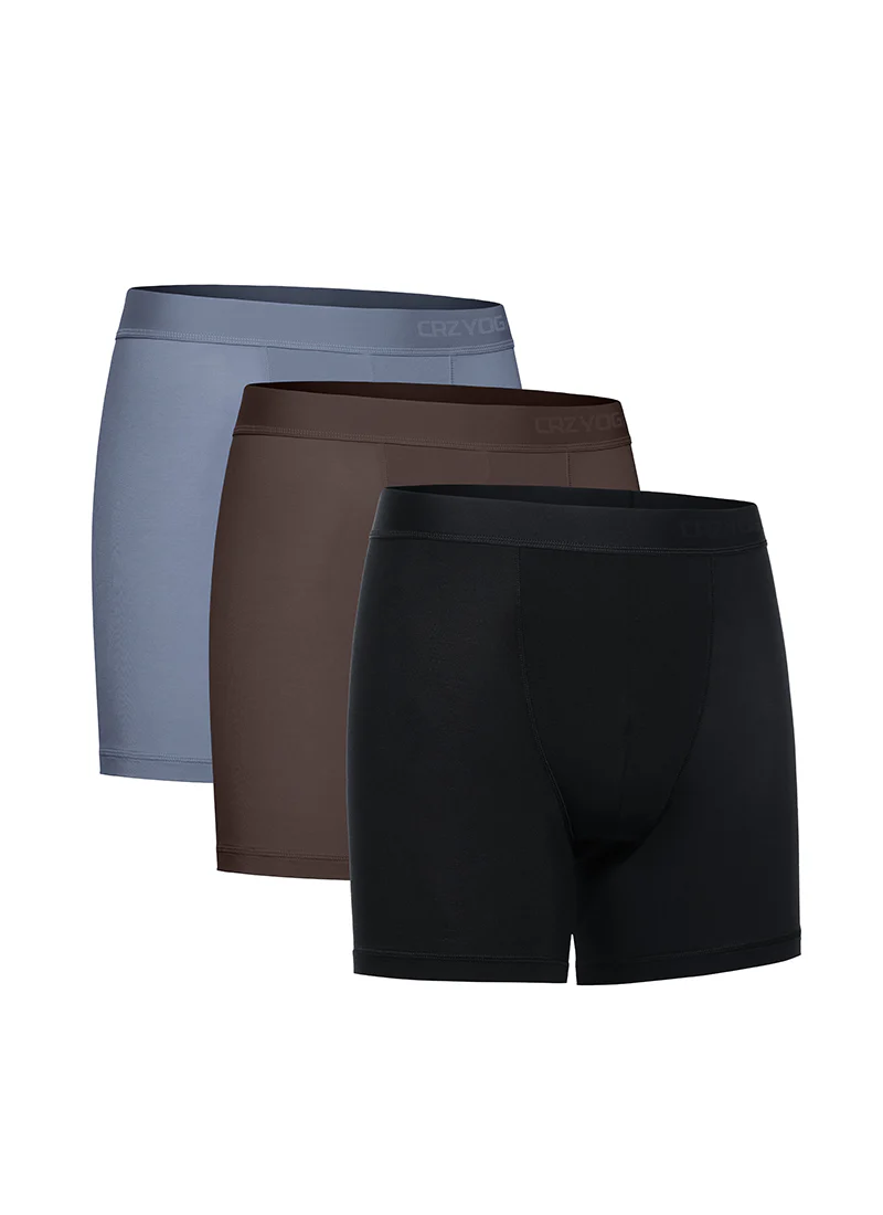 Ultra-Soft Modal Double Lined 5" Boxer Underwear (3-Pack) - Image 18