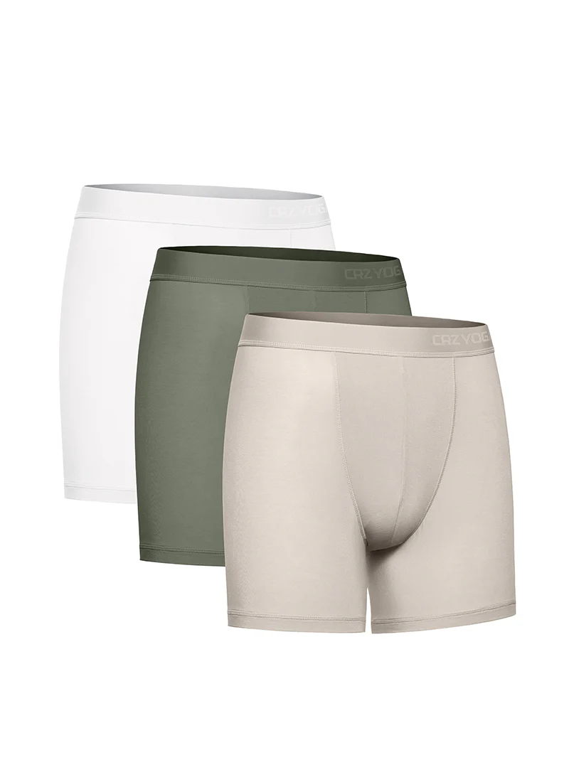Ultra-Soft Modal Double Lined 5" Boxer Underwear (3-Pack) - Image 23