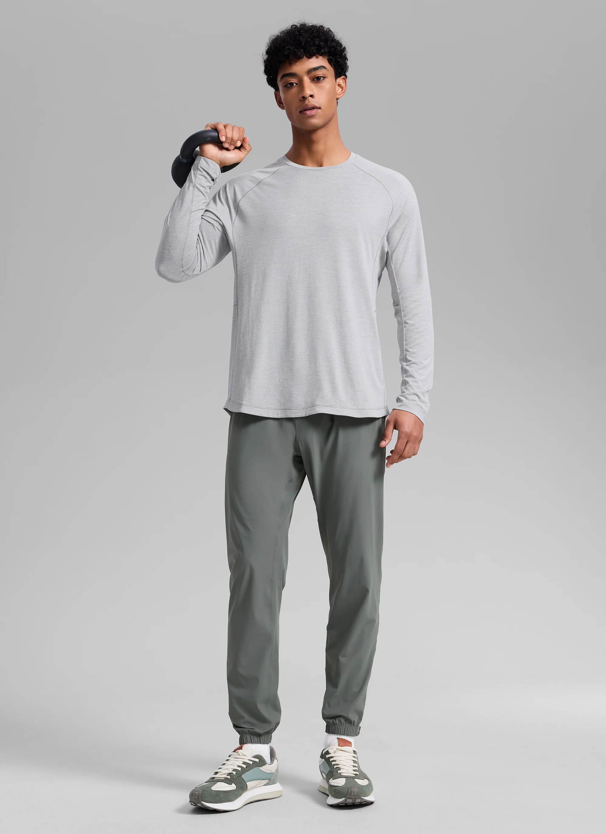 Lightweight Rounded Scallop Bottom Long Sleeves - Image 3