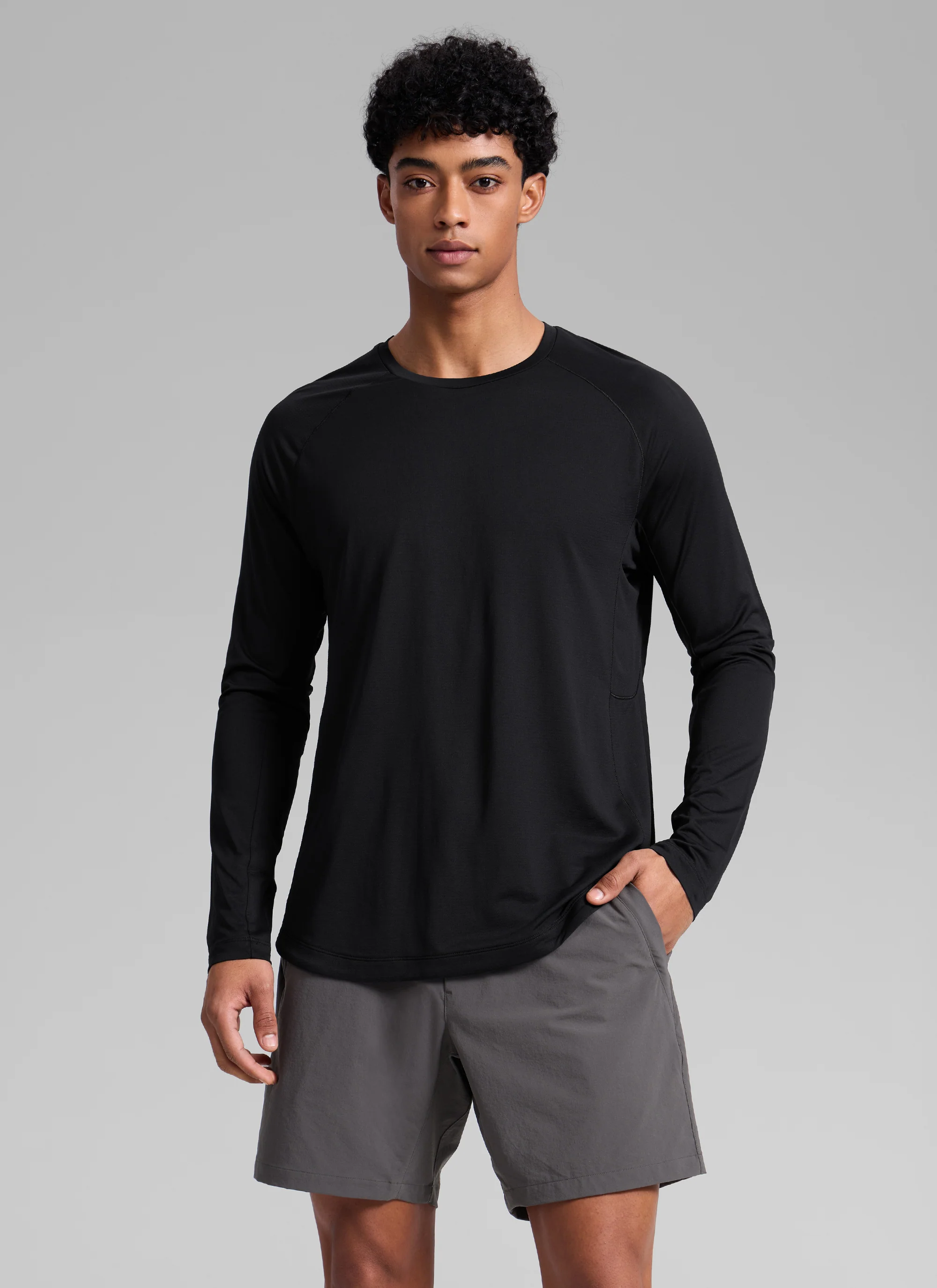 Lightweight Rounded Scallop Bottom Long Sleeves - Image 5