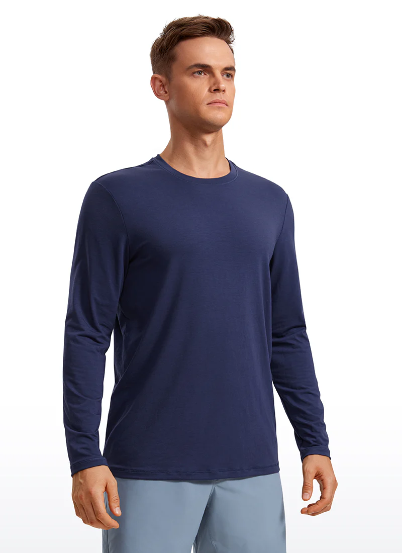Quick Dry High Crewneck Long Sleeves Shirts - Image 7