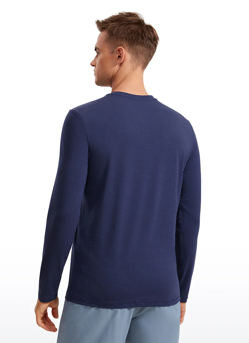 Quick Dry High Crewneck Long Sleeves Shirts - Image 8