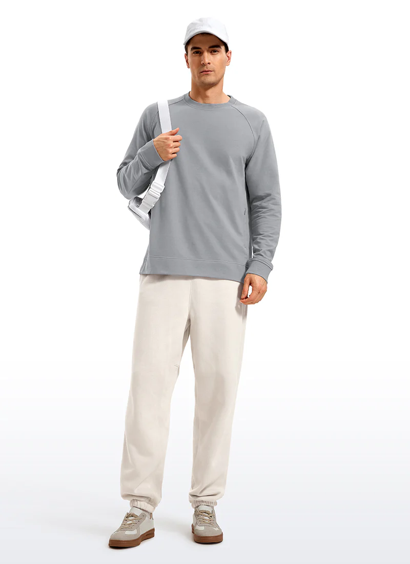 French Terry Pullover Sweatshirts with Zip Pockets - Image 16