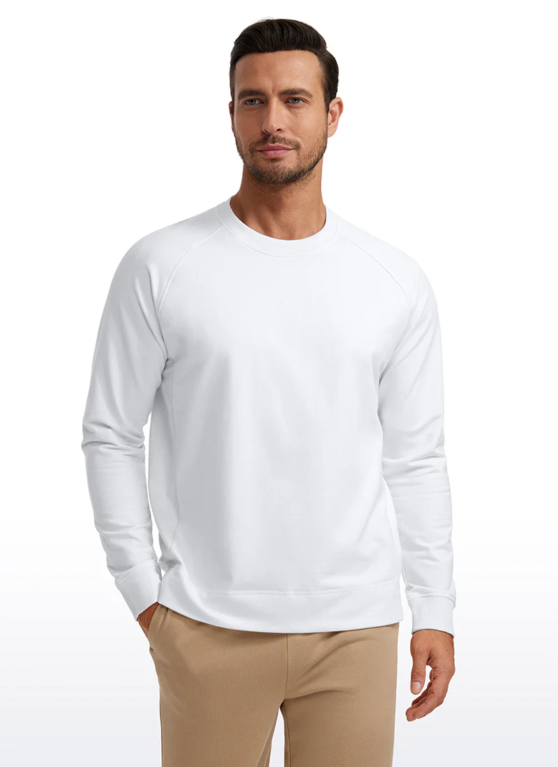 French Terry Pullover Sweatshirts with Zip Pockets - Image 8
