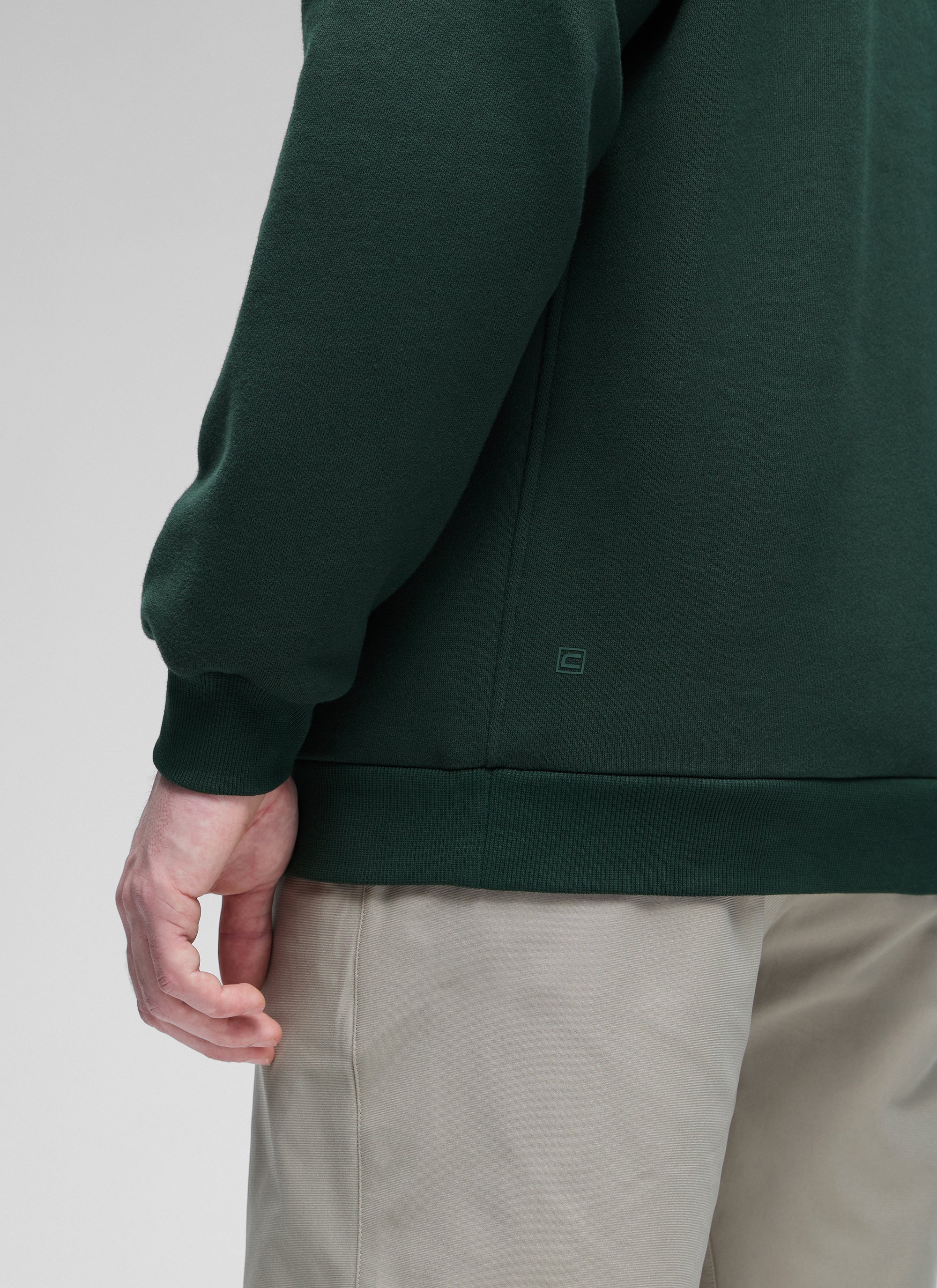 Fleece Lined Half Zip Sweatshirts Mock Neck - Image 32