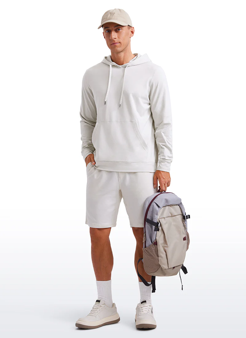 Cloud Jersey Pullover Hoodie Long Sleeve with Pocket - Image 11
