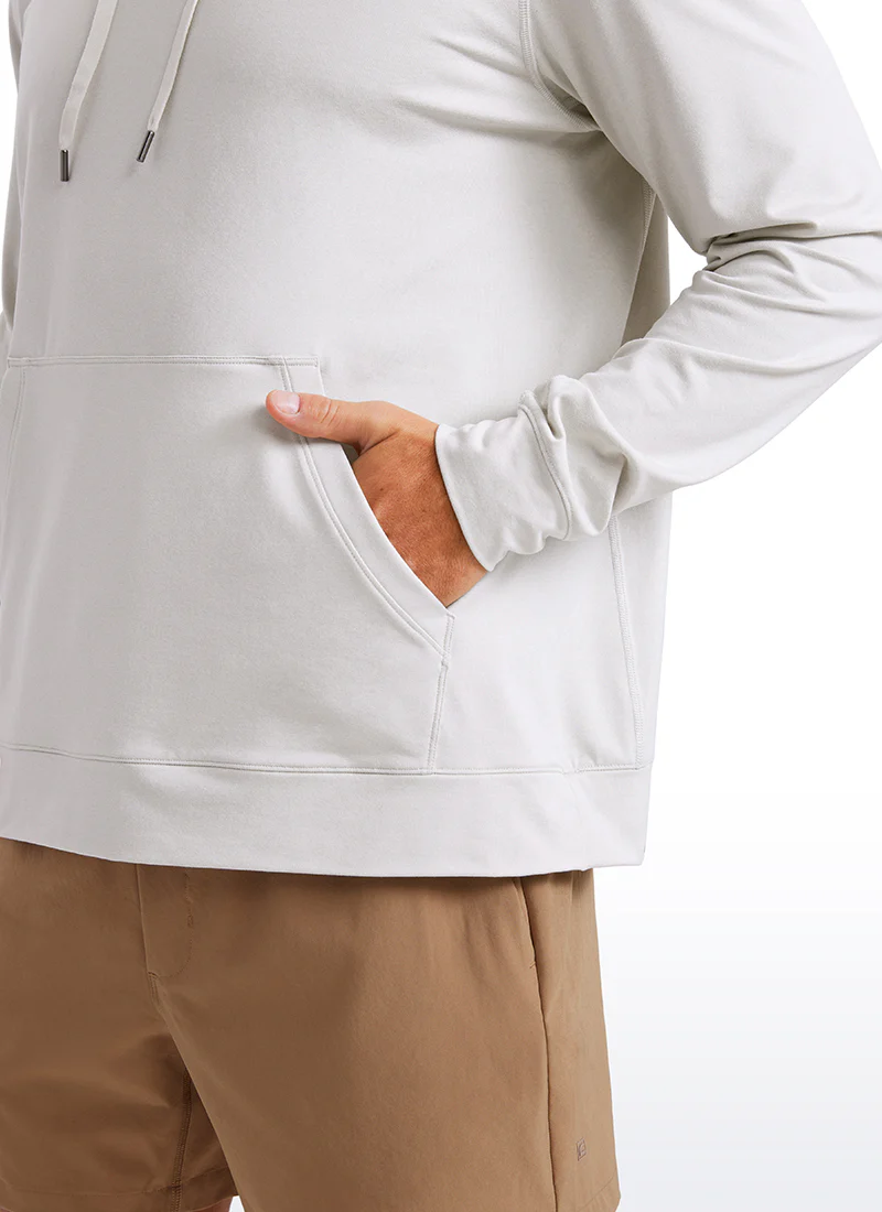 Cloud Jersey Pullover Hoodie Long Sleeve with Pocket - Image 13