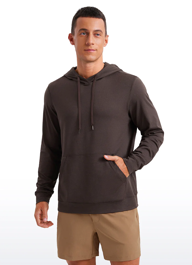 Cloud Jersey Pullover Hoodie Long Sleeve with Pocket - Image 14