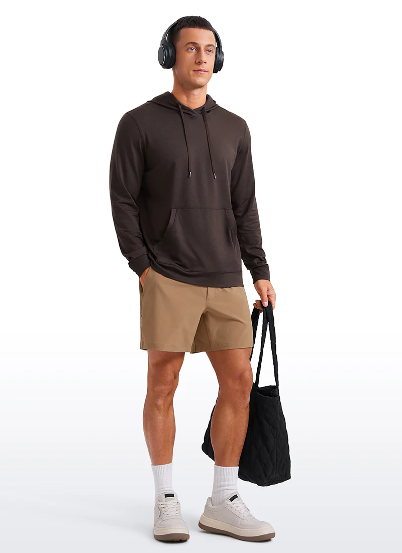 Cloud Jersey Pullover Hoodie Long Sleeve with Pocket - Image 16