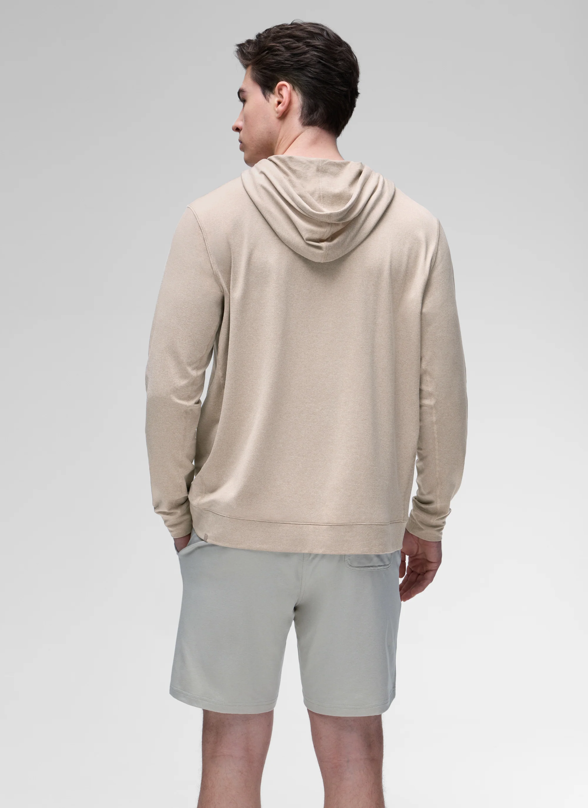 Cloud Jersey Pullover Hoodie Long Sleeve with Pocket - Image 2