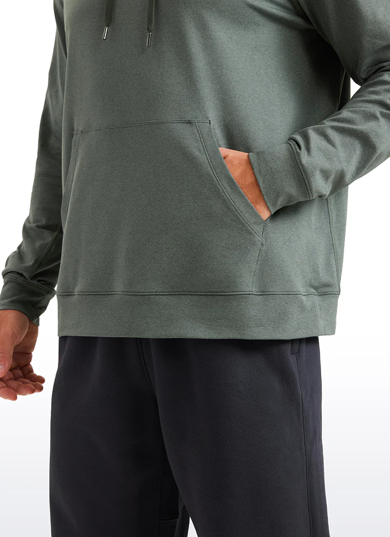 Cloud Jersey Pullover Hoodie Long Sleeve with Pocket - Image 21