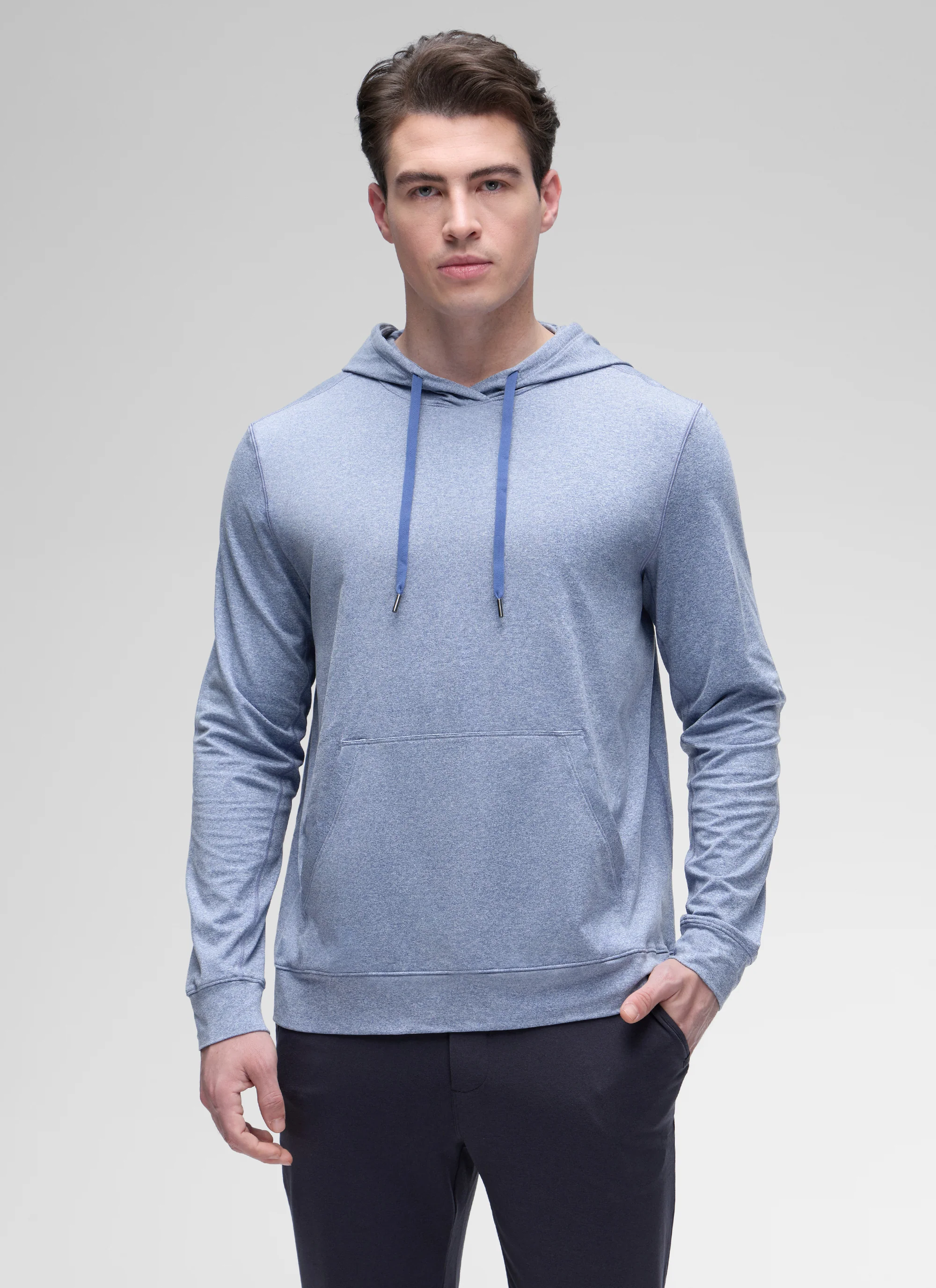 Cloud Jersey Pullover Hoodie Long Sleeve with Pocket - Image 22