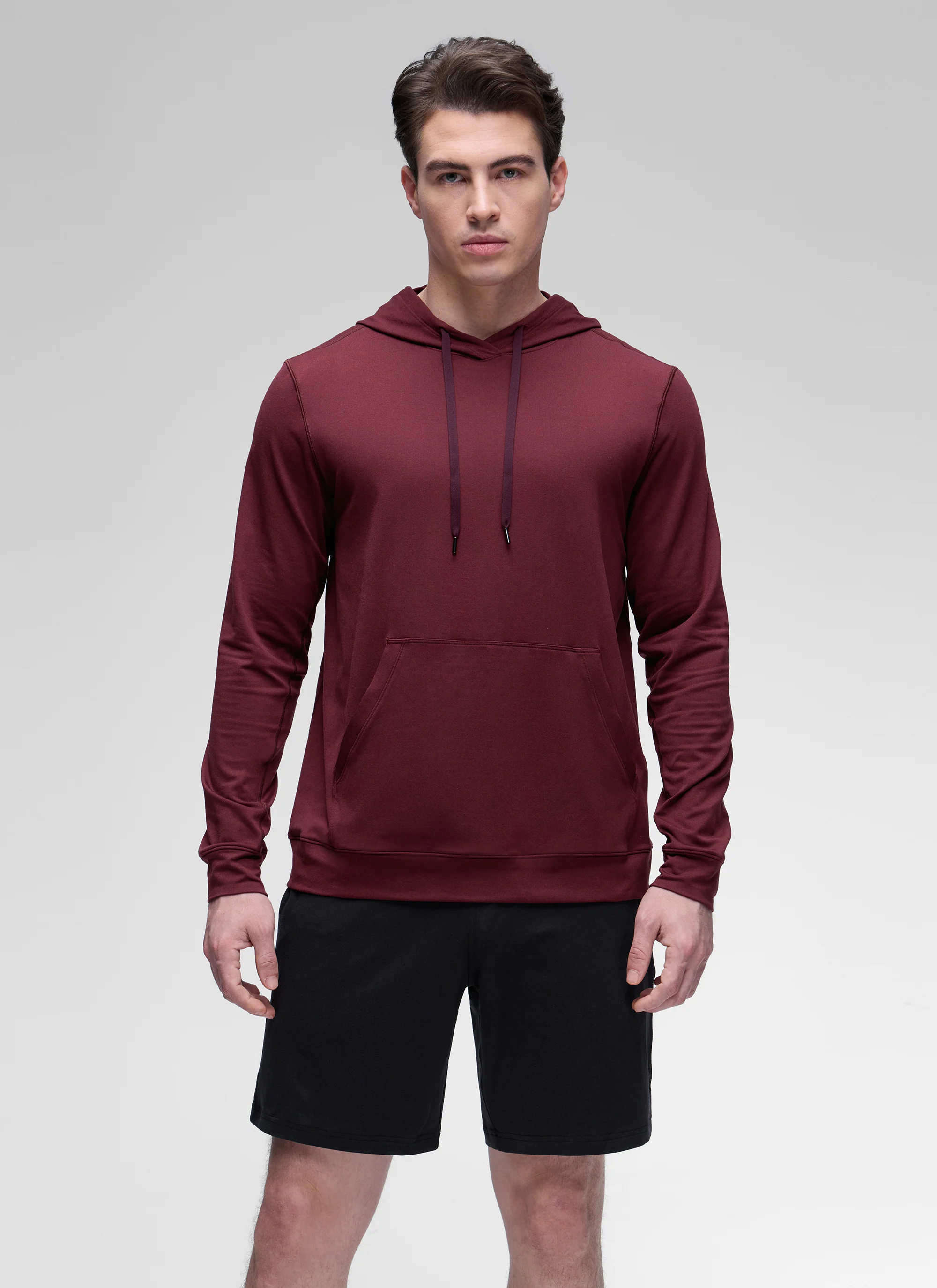 Cloud Jersey Pullover Hoodie Long Sleeve with Pocket - Image 24