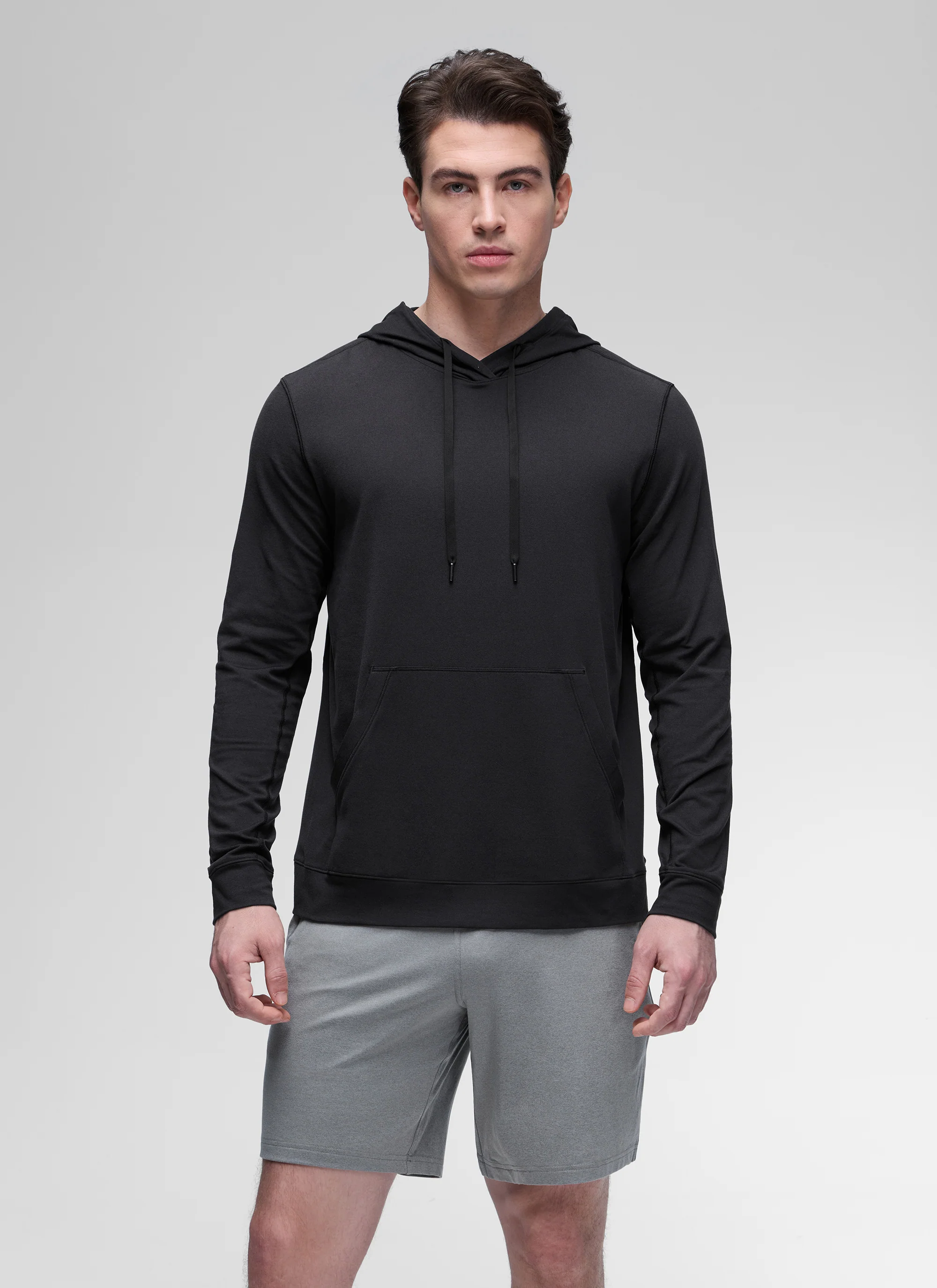 Cloud Jersey Pullover Hoodie Long Sleeve with Pocket - Image 3