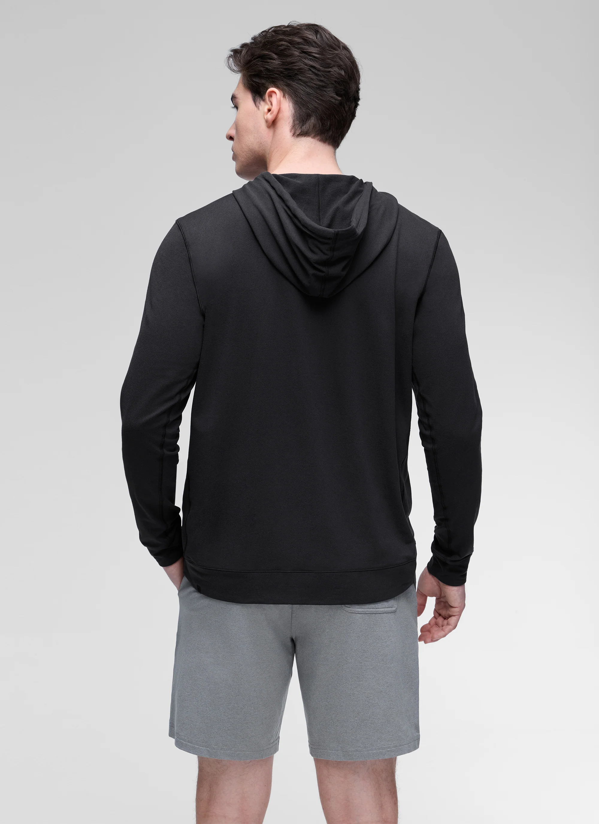 Cloud Jersey Pullover Hoodie Long Sleeve with Pocket - Image 4