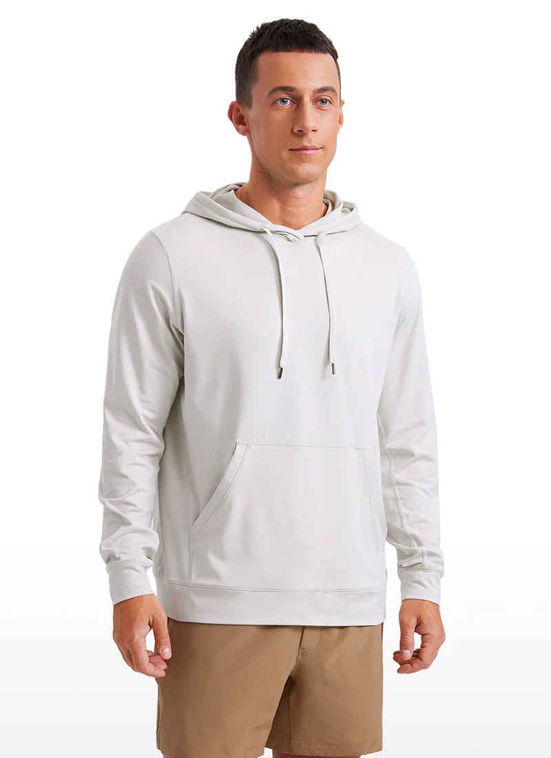 Cloud Jersey Pullover Hoodie Long Sleeve with Pocket - Image 9