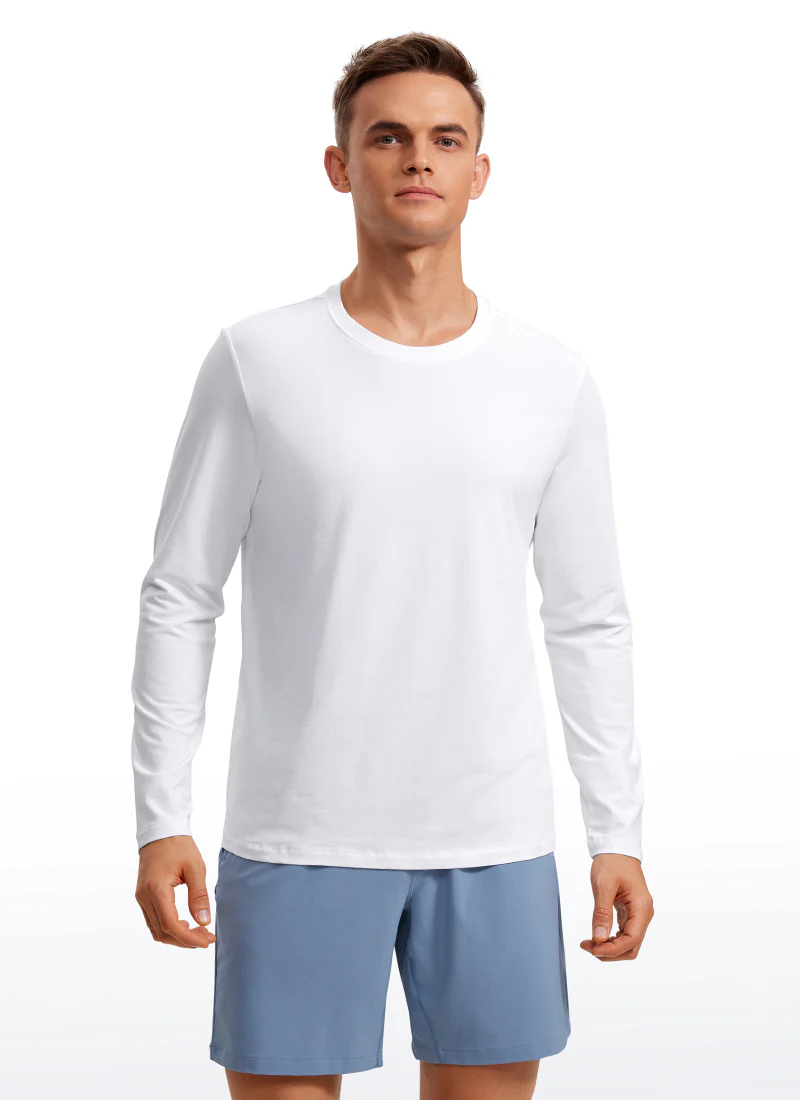 Pima Cotton Pro Long Sleeves Round Neck - Image 11